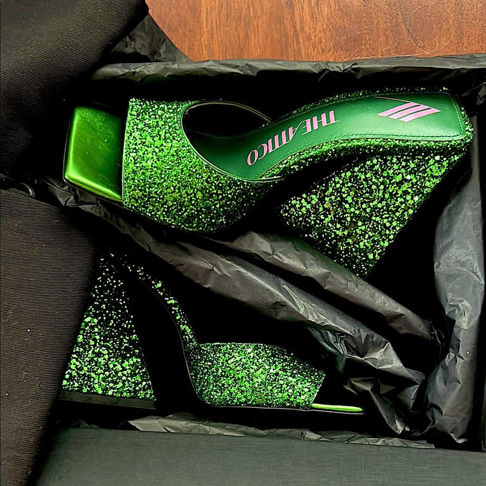 BNWT The Attico Glitter Heels